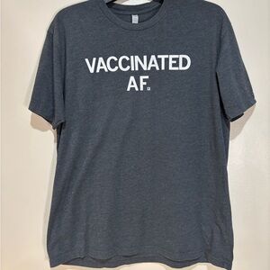 Raygun T-Shirt Unisex XXL Funny Vaccinated AF Soft Grunge